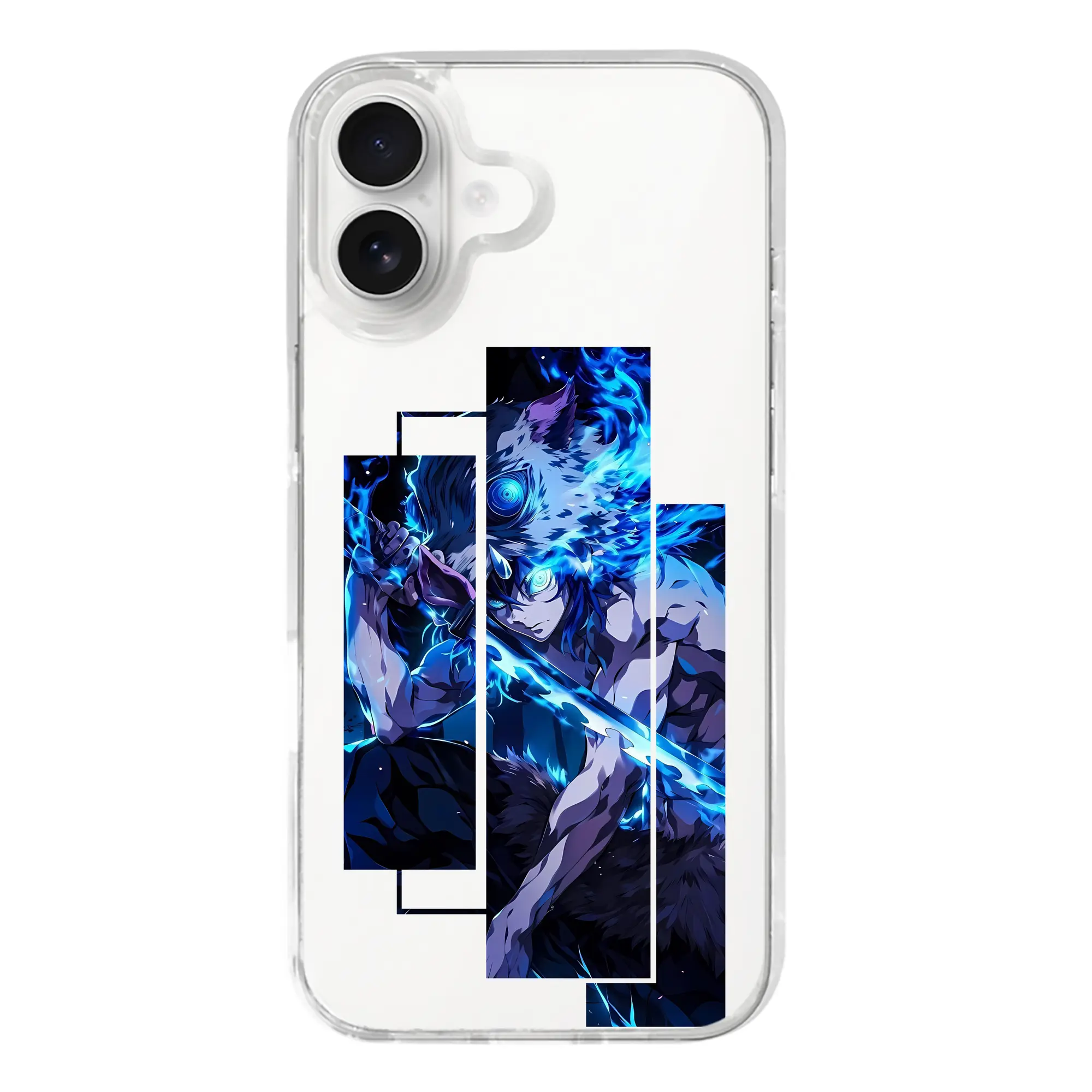 鬼滅の刃 グッズ,嘴平 伊之助 - iPhone 17シリーズ 透明スマホケース – 薄型・耐衝撃・精密フィット保護カバー